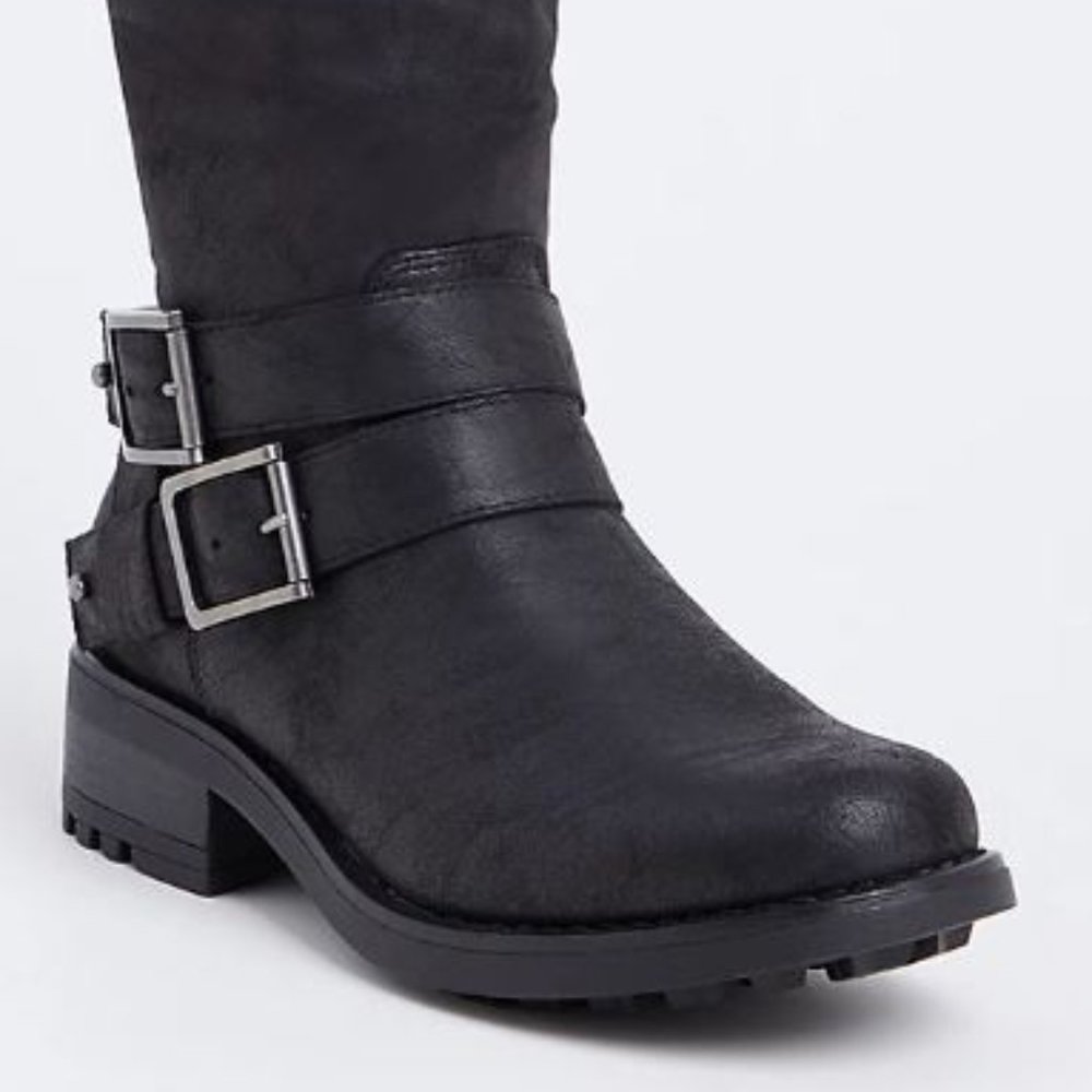 Torrid 7 Black Sweater Trimmed Knee-High Boot WW - Picture 6 of 6